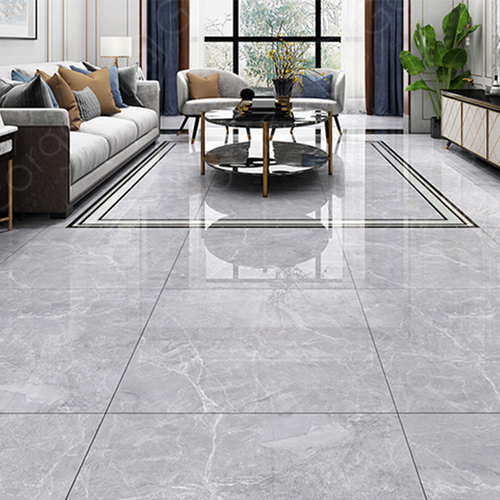 Simple and modern white tile living room imitation marble floor tiles-M8A938  800mm*800mm